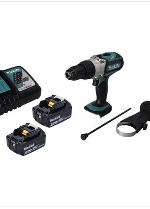 Makita DHP 451 RM Akku Schlagbohrschrauber 18 V 80 Nm + 2x Akku 4,0 Ah + Ladegerät