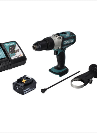 Makita DHP 451 RG1 taladro percutor inalámbrico 18 V 80 Nm + 1x batería 6,0 Ah + cargador