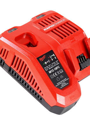 Milwaukee M18 NRG-602 Starter Set 2x Akku 18 V 6,0 Ah / 6000 mAh ( 2x 4932451244 ) + M12-18 FC Schnell Ladegerät ( 4932451079 )