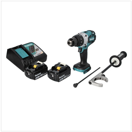 Makita DHP 481 RM Akku Schlagbohrschrauber 18 V 115 Nm Brushless + 2x Akku 4,0 Ah + Ladegerät - Toolbrothers