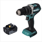 Makita DHP 484 T1 Akku Schlagbohrschrauber 18 V 54 Nm Brushless + 1x Akku 5,0 Ah - ohne Ladegerät