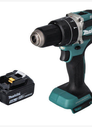 Makita DHP 484 T1 Akku Schlagbohrschrauber 18 V 54 Nm Brushless + 1x Akku 5,0 Ah - ohne Ladegerät