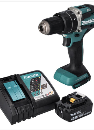 Taladro percutor inalámbrico Makita DHP 484 RT1 18 V 54 Nm sin escobillas + 1x batería 5,0 Ah + cargador