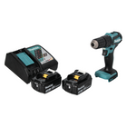 Taladro percutor sin escobillas Makita DHP 483 RF 18 V 40 Nm + 2x Baterías 3.0 Ah + Cargador