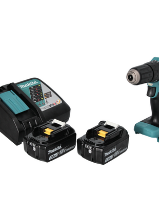 Makita DHP 483 RF perceuse à percussion sans fil 18 V 40 Nm sans balais + 2 batteries 3,0 Ah + chargeur