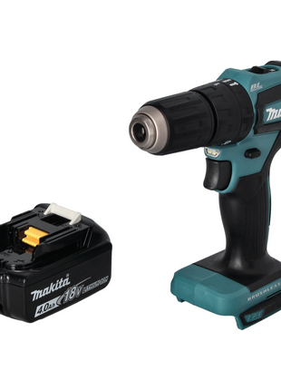 Makita DHP 483 M1 Akku Schlagbohrschrauber 18 V 40 Nm Brushless + 1x Akku 4,0 Ah - ohne Ladegerät