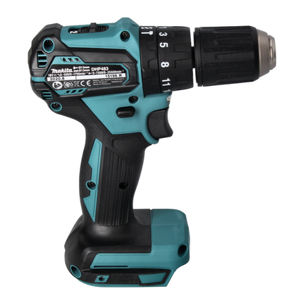 Makita DHP 483 RG Perceuse-visseuse à percussion sans fil 18 V 40 Nm Brushless + 2x Batteries 6,0 Ah + Chargeur