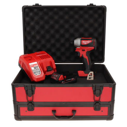 Milwaukee M18 BLID2-201FC TX Cordless Impact Driver 180 Nm 1/4" 18V Brushless + 1x Battery 2,0 Ah + Charger + TX Case