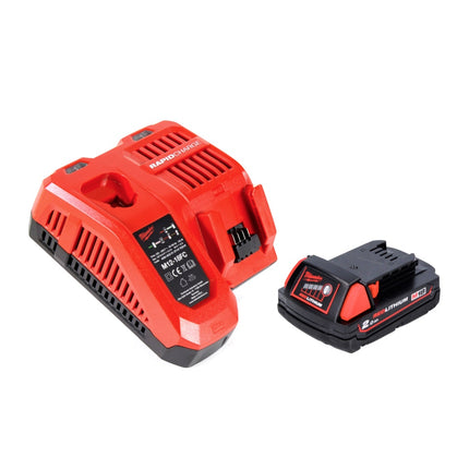 Taladro percutor inalámbrico Milwaukee M18 FPD2-201FC TX 18 V 135 Nm sin escobillas + 1x batería 2,0 Ah + cargador + maletín TX