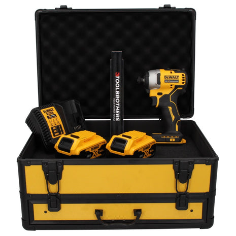 DeWalt DCF 809 P2 TX Akku Schlagschrauber 18 V Brushless + 2x Akku 5,0 Ah + Ladegerät + Gliedermaßstab + TX Koffer - Toolbrothers