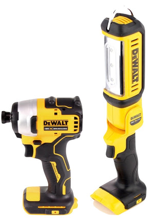 DeWalt DCF 809 P2 TX Akku Schlagschrauber 18 V Brushless + DCL 050 Akku Lampe 18 V + 2x Akku 5,0 Ah + Ladegerät + Gliedermaßstab + TX Koffer