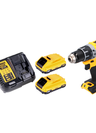 Perceuse-visseuse sans fil DeWalt DCD 791 L2 18 V 70 Nm sans balais + 2 batteries 3,0 Ah + chargeur