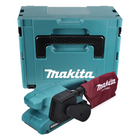 Lijadora de banda eléctrica Makita 9910 J 650 W 76 mm + Makpac