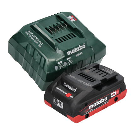 Metabo SB 18 LT BL Cordless Hammer Drill  75 Nm 18 V Brushless + 1x Battery 4.0 Ah + Charger  + MetaBOX Case + Bit Set 32 pcs.