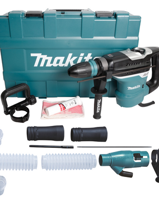 Makita HR 4013 C Kombihammer 1100 W 8,0 J SDS Max + Absaugset + Zubehör + Koffer