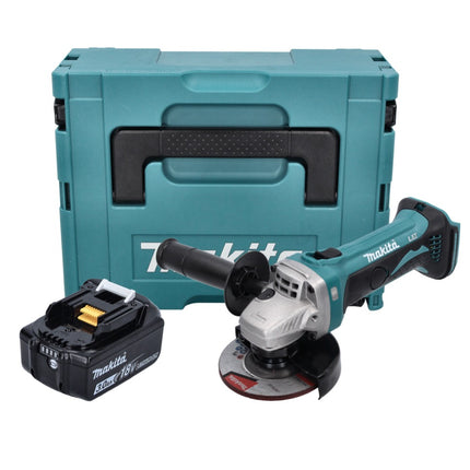 Makita DGA 452 F1J Akku Winkelschleifer 18 V 115 mm + 1x Akku 3,0 Ah + Makpac - ohne Ladegerät