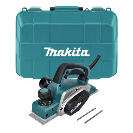 Cepilladora plegable/cepilladora eléctrica Makita KP 0800 K 620 W 82 mm + cuchilla reversible + estuche