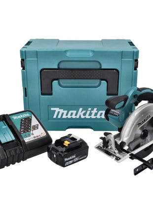 Makita DSS 611 RG1J scie circulaire sur batterie 18 V 165 mm + 1x batterie 6,0 Ah + chargeur + Makpac