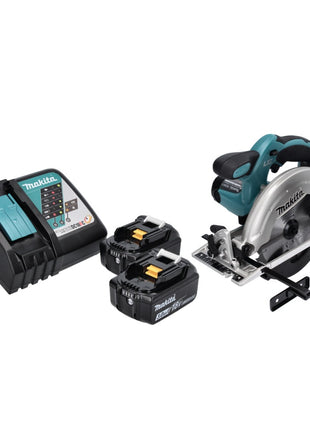 Makita DSS 611 RF Akku Handkreissäge 18 V 165 mm + 2x Akku 3,0 Ah + Ladegerät