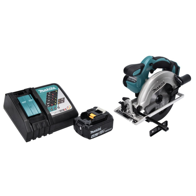 Makita DSS 611 RM1 18 V 165 mm sierra circular manual sin cable + 1x 4.0 Ah batería + cargador
