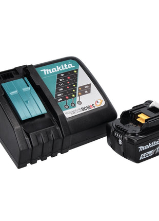 Makita DSS 611 RT1 scie circulaire sur batterie 18 V 165 mm + 1x batterie 5,0 Ah + chargeur