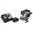 Makita DSS 611 RT1 scie circulaire sur batterie 18 V 165 mm + 1x batterie 5,0 Ah + chargeur