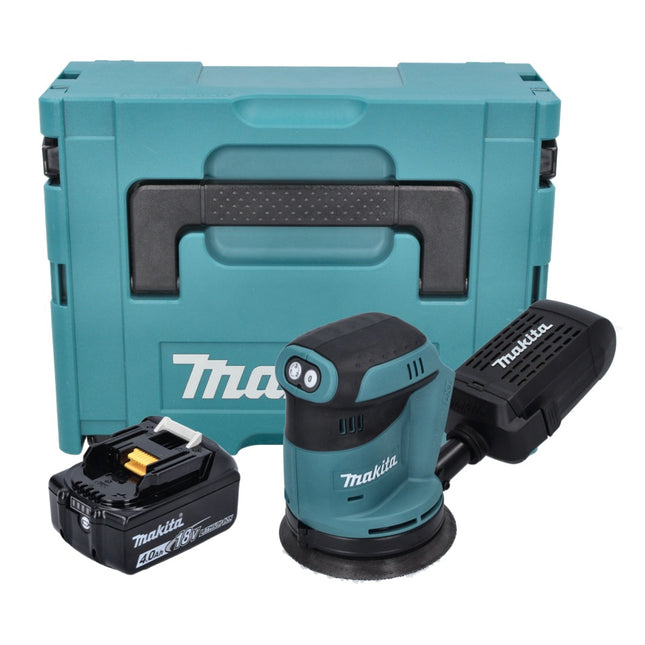 Makita DBO 180 M1J Akku Exzenterschleifer 18 V 125 mm + 1x Akku 4,0 Ah + Makpac - ohne Ladegerät - Toolbrothers