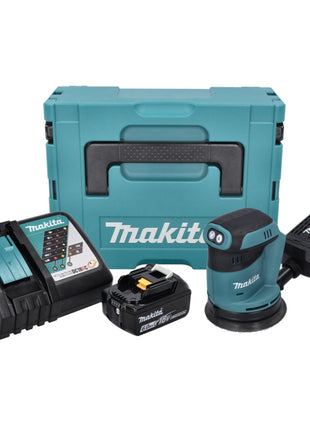 Makita DBO 180 RG1J Akku Exzenterschleifer 18 V 125 mm + 1x Akku 6,0 Ah + Ladegerät + Makpac - Toolbrothers