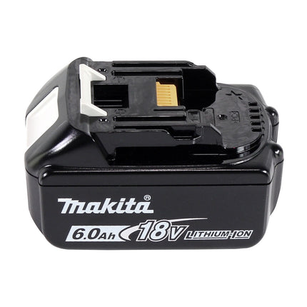 Makita DHR 243 G1J Martello perforatore a batteria 18 V 2,0 J SDS plus Brushless + 1x batteria 6,0 Ah + Makpac - senza caricabatteria