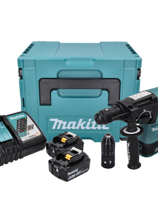 Makita DHR 243 RGJ Akku Bohrhammer 18 V 2,0 J SDS plus Brushless + 2x Akku 6,0 Ah + Ladegerät + Makpac