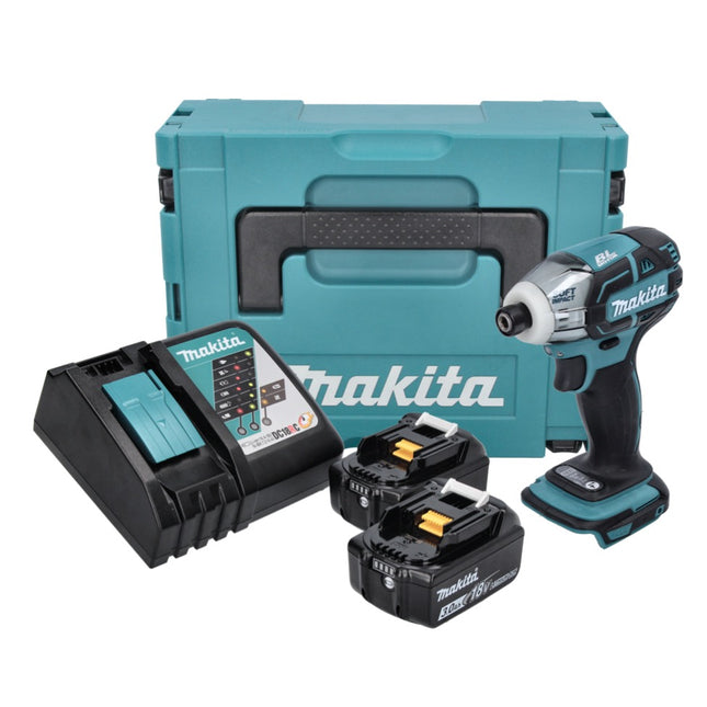 Makita DTS 141 RFJ akumulatorowa wkrętarka impulsowa 18 V 40 Nm 1/4" bezszczotkowa + 2x akumulator 3,0 Ah + ładowarka + Makpac