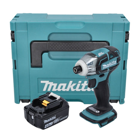 Makita DTS 141 M1J Akku Impulsschrauber 18 V 40 Nm 1/4" Brushless + 1x Akku 4,0 Ah + Makpac - ohne Ladegerät