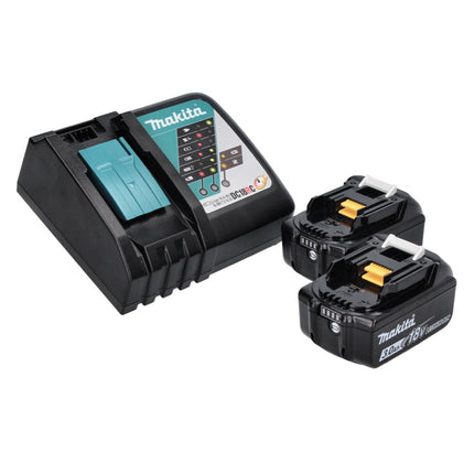 Chiodatrice a batteria Makita DBN 500 RFJ, 15-50 mm, 18 V + 2 batterie da 3,0 Ah + Makpac + caricabatterie