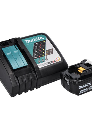 Clavadora con cabezal de batería Makita DBN 500 RF1 18 V 15-50 mm + 1x batería 3,0 Ah + cargador