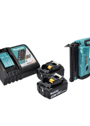 Makita DBN 500 RM Akku Stauchkopfnagler 18 V 15-50 mm + 2x Akku 4,0 Ah + Ladegerät