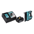 Clavadora con cabezal de batería Makita DBN 500 RG1 18 V 15-50 mm + 1x batería 6,0 Ah + cargador