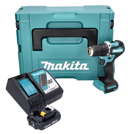 Makita DDF 487 RA1J perceuse/visseuse sans fil 18 V 40 Nm sans balais + 1x batterie 2,0 Ah + chargeur + Makpac