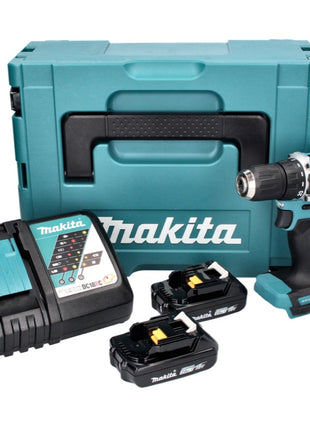 Makita DDF 487 RAJ perceuse-visseuse sans fil 18 V 40 Nm sans balais + 2x batteries 2,0 Ah + chargeur + Makpac