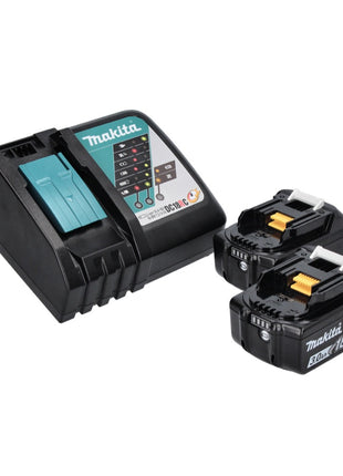 Taladro percutor inalámbrico Makita DHR 243 RF 18 V SDS plus sin escobillas + 2x baterías 3,0 Ah + cargador