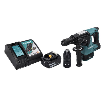 Makita DHR 243 RM1 cordless hammer drill 18 V SDS plus brushless + 1x rechargeable battery 4.0 Ah + charger