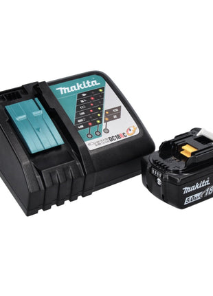 Taladro percutor a batería Makita DHR 243 RT1 18 V SDS plus sin escobillas + 1x batería 5,0 Ah + cargador