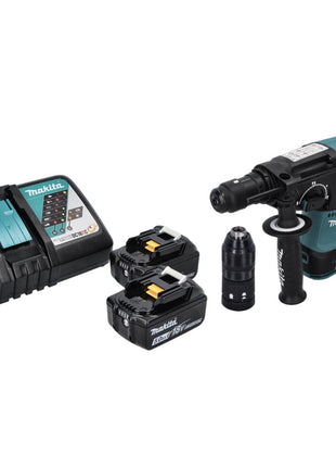 Makita DHR 243 RT Akku Bohrhammer 18 V SDS plus Brushless + 2x Akku 5,0 Ah + Ladegerät