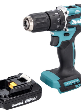 Makita DHP 487 A1 Akku Schlagbohrschrauber 18 V 40 Nm Brushless + 1x Akku 2,0 Ah - ohne Ladegerät