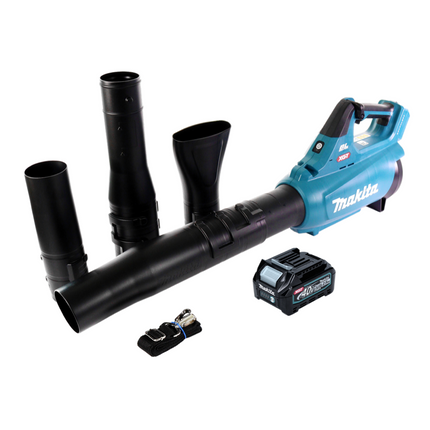 Makita UB 001 GD1 Batería soplador Soplador de hojas 40 V máx. sin escobillas + 1x batería 2,5 Ah - sin cargador
