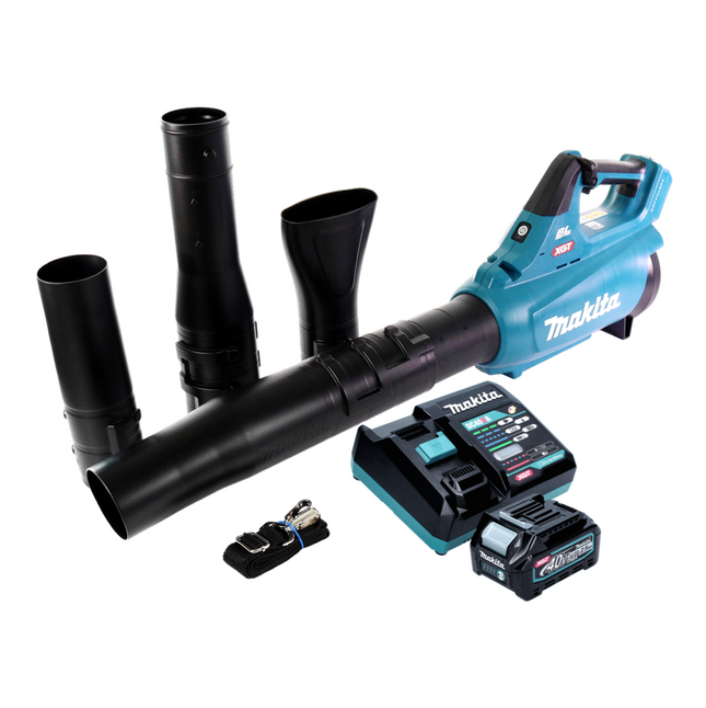 Makita UB 001 GD101 Soplador de batería Soplador de hojas 40 V máx. sin escobillas + 1x batería 2,5 Ah + cargador