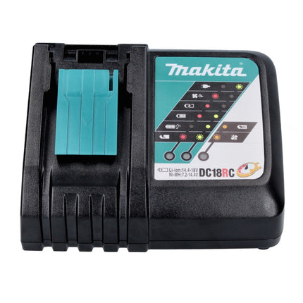 Kit di alimentazione Makita 18 V con 2x batteria BL 1820 B 2,0 Ah ( 2x 197254-9 ) + caricatore DC 18 RC ( 195584-2 )