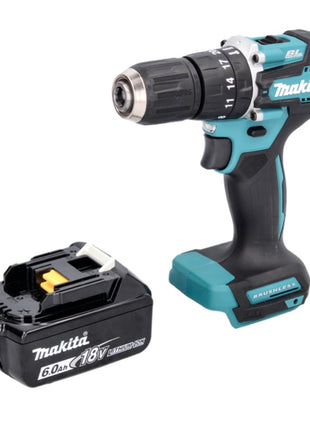 Makita DHP 487 G1 Akku Schlagbohrschrauber 18 V 40 Nm Brushless + 1x Akku 6,0 Ah - ohne Ladegerät - Toolbrothers