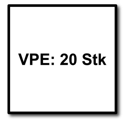 Disco de lijado de láminas Metabo, disco dentado P 60 125 mm 22,23 mm (20 x 623148000) para amoladoras angulares