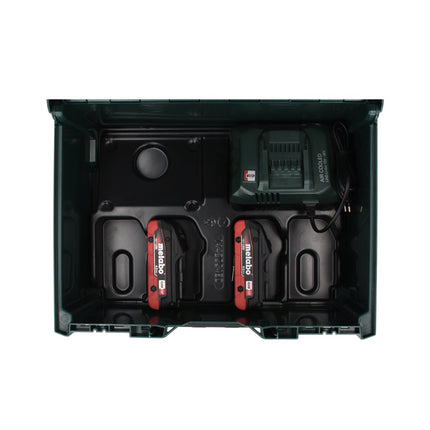 Set básico Metabo 18 V LiHD + 2x batería 4,0 Ah + cargador ASC 55 + metaBOX