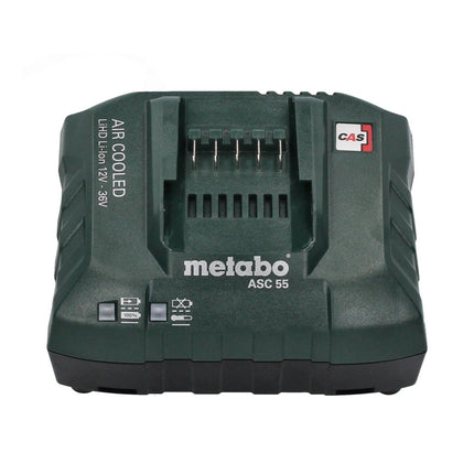 Kit de base Metabo 18 V LiHD + 2x batterie 5,5 Ah + chargeur ASC 55 + métaBOX